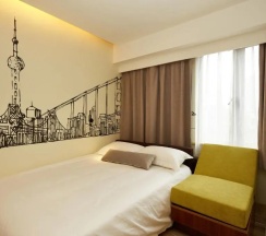 Двухместный номер No Window (двуспальная кровать) в Meego Qingwen Hotel