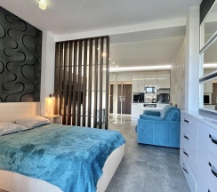 1-комнатные апартаменты студия Сочи, ул. Несебрская 14 в Deluxe apartments