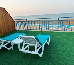 Двухуровневый Люкс RODOS с видом на море в Santorini Family Club