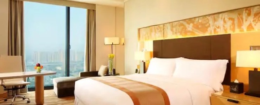 Двухместный номер Deluxe с видом на город двуспальная кровать в DoubleTree by Hilton Hangzhou East
