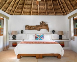 Двухместный номер Palapa с видом на сад двуспальная кровать в Shangri-la Caribe Beach Village Resort