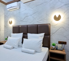 Двухместный номер Эконом-класса без окна Цокольный этаж двуспальная кровать в Астра де Роза