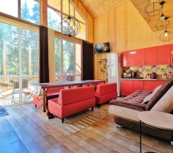 Вилла с 3 комнатами с балконом и с красивым видом из окна в Архыз сити