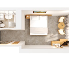 Стандарт с большой кроватью в Альфа Измайлово