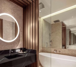 Двухместный люкс Royal двуспальная кровать в Fairmont Singapore