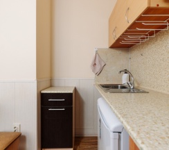 Стандарт с двуспальной кроватью и кухней ( на два номера ) для 2 гостей в Дельфин парк