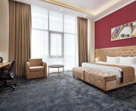 Двухместный номер Стандарт с видом на город двуспальная кровать в Ramada by Wyndham Shymkent