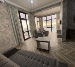 Двухместный люкс Grand с балконом и с видом на море двуспальная кровать в Blacksea