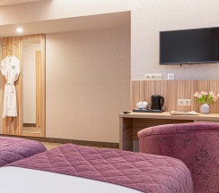 Стандарт "Classic" с 2 односпальными кроватями или одной двуспальной в Harbor Club Hotel