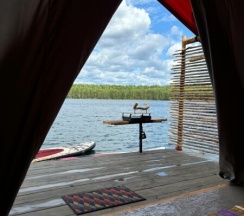 Шатер в Оланга на воде