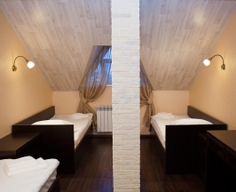 Номер стандарт эконом с 3 односпальными кроватями в Parallel