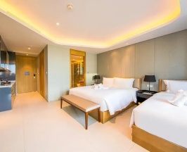 Студия с видом на сад в Oakwood Apartments Sanya