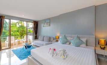 Четырёхместный номер Deluxe 2 отдельные кровати в Club Bamboo Boutique Patong Beach Resort