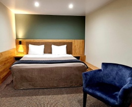 Номер стандарт с 1 двуспальной кроватью (без окна) в Gesten hotel