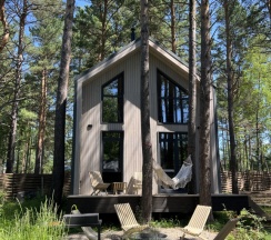 Коттедж с 2 комнатами с красивым видом из окна в Hygge Barn 