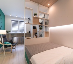 студия стандарт с видом на город  и ванной для 1-2 гостей (центр, ул. Сакко, 24, "Vivaldi"), 914 в Viva aparts