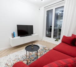 Двухместные апартаменты Superior двуспальная кровать в Апартаменты Румер в современном жилом комплексе у ТЦ Дана Молл