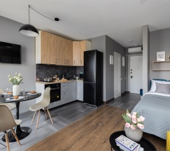 Megapolis - 4х местные апартаменты на 7 этаже ЖК бизнес-класса D1 в Smart Lofts Moscow