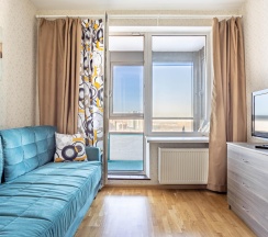 Апартаменты студия с диваном в Neva Bed (Нева Бэд) на проспекте Рыбацкий