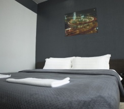 Стандартный номер с двуспальной кроватью и ванной в Kravchenko hotel