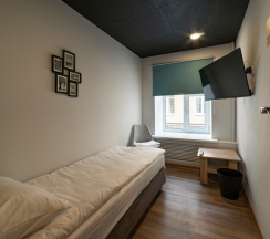 ОДНОМЕСТНЫЙ НОМЕР с общей ванной комнатой в Proloft city hostel&rooms