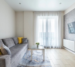 Номер Superior в Квартира на сутки Минск Маяк Метро 3 минуты Бесконтактное заселение Wi-Fi Кухня объединена с жилой зоной Отдельная спальня