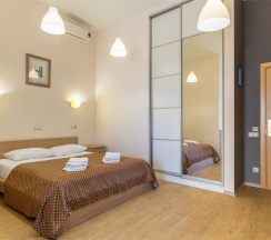 Апартаменты Люкс (Однокомнатный 2-х местный номер c кухней без балкона) в Odeon