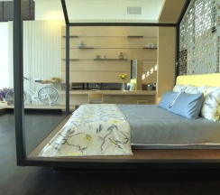 Двухместная вилла с видом на горы двуспальная кровать в The Private Pool Villas at Civilai Hill Khao Yai