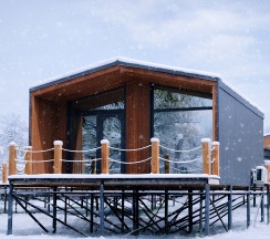 Мини-Барнхаус "Мальдивы" с террасой в Река & Песок