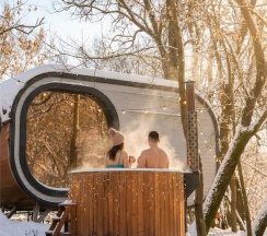 Капсула в лесу с купелью в Гуляй-город