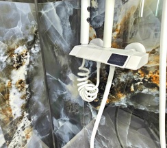 Двухместная студия Economy с красивым видом из окна двуспальная кровать в Барсук