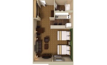 Одноместный номер Deluxe в Spark by Hilton Dallas Market Center