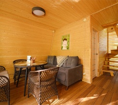 Панорамный эко-дом с горячей купелью в Дух природы