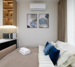 Комфортная студия с видом на набережную в Happy House - Люблинская