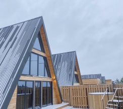 A-frame house в Природа
