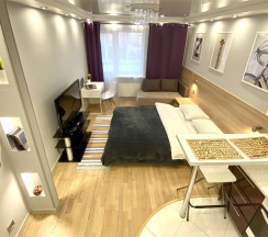 "Purple Studio" Квартира-студио (Метро Ленинский проспект/Автово, 10 минут на транспорте) в Rauktis apartments