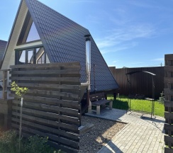 A-Frame №1 (оснащение дома, банного чана и бани см. Подробнее) в Dacha