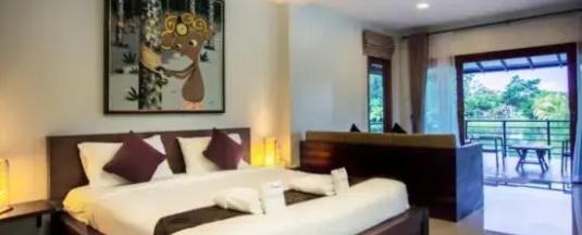 Двухместная вилла c 1 комнатой двуспальная кровать в Tamali Hotel