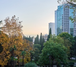 Люкс с террасой и видом на город и море в IL Punto