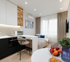 Комфортная студия с видом на набережную в Happy House - Люблинская