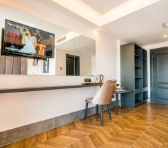 Двухместный номер Standard с частичным видом на море двуспальная кровать в Kas Pier Hotel
