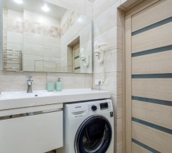 Апартаменты стандарт с двуспальной кроватью кв. 102а в Deluxe apartments