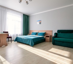 Комната стандарт с 2 двуспальными кроватями в Горное эхо