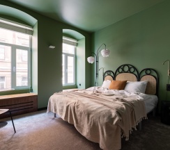 Апартаменты комфорт №3 с 1 двуспальной кроватью в Dostoevsky Apartments (Апартаменты Достоевского)