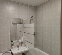 Двухместный номер Standard с балконом и с красивым видом из окна (двуспальная кровать) в Квартира в Новом ЖК Макаринская Роща