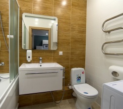 Апартаменты с гостиной и спальней в Sibgat Apartments