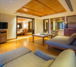 Двухместный Signature люкс с бассейном with ocean view двуспальная кровать в Trisara Villas & Residences Phuket