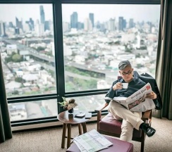 Одноместный люкс с видом на реку в Grand Howard Hotel Bangkok