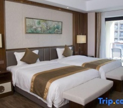 Двухместный семейный номер Superior с видом на море 2 отдельные кровати в Jinghai Hotel & Resort