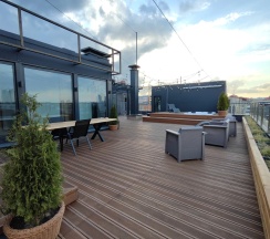 Апартаменты с 3 комнатами с балконом и с красивым видом из окна в Апарт-отель Residence Graphite